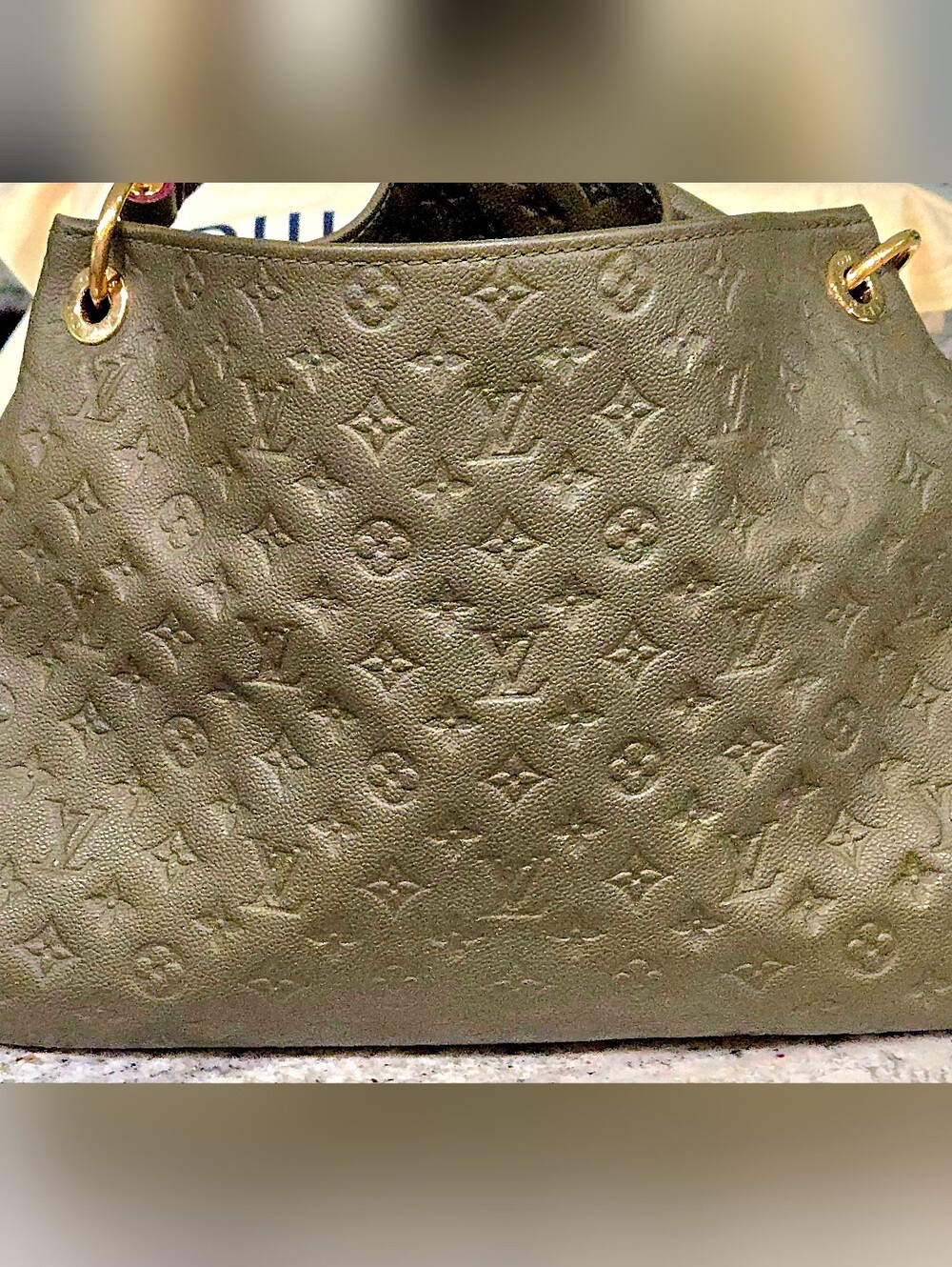 ULTRA RARE! LOUIS VUITTON Artsy MM Khaki Fango Empreinte - Picture 3 of 15